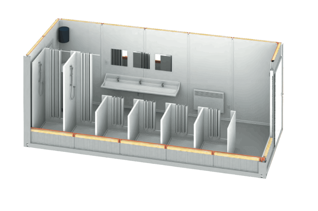 kontener sanitarny prysznicowo umywalkowy
